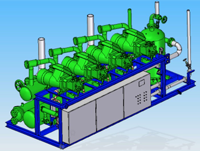 Parallel Screw Refrigeration Compressor Unit