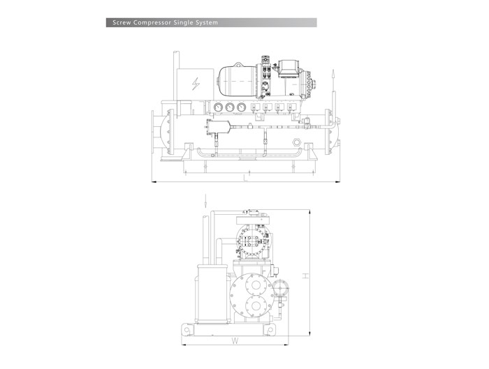 Screw Type Compressor Condensing Unit